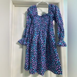 NWT Lilly Pulitzer Beyonca Smocked Mini Dress Sea Breeze Size XS